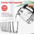 Speed-Boil Electric Tea Kettle: Glass for Boiling Water, 1.8 Liter, Auto Shut-Off & Boil-Dry Protection, 2 Year Warranty