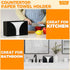 Storage Standard Countertop 10.75 6.5 4 Inches Multifold Paper Towel Dispenser - Matte Black Paper Towel Holder