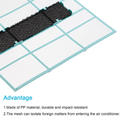 PATIKIL 11.81" x 11.02" Air Conditioner Air Filter, Plastic Replacement with Air Filter Foam for HVAC