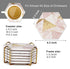 6 Pack Set Pink Marble Coasters with Holder Gold Absorbent Drink Unique Coaster Cute Ceramic Table Coaster Funny