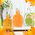 24 5 oz 4 meekoo Pieces Glass Syrup Bottles with Aluminum Lid and Loop Handle Glass Maple Bottles Maple Syrup Jars