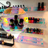 4 Pack 15 Inch Iridescent Acrylic Shelves, Clear Rainbow Floating Shelves for Wall, Modern Sunglasses Essential Oil