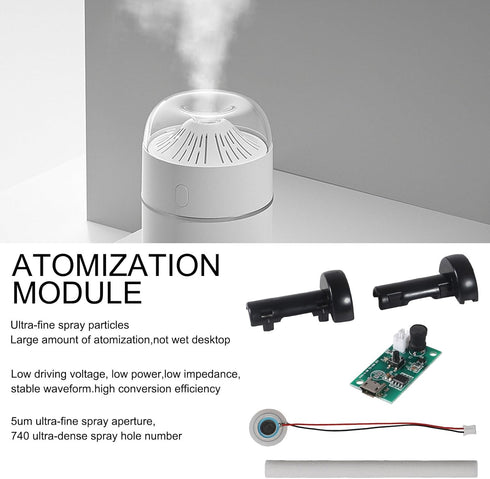 3pcs 5V USB Humidifier Atomization Module Driver Board for Home and DIY Experimental Equipment