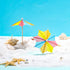 40 Pieces Cocktail Umbrellas for Summer Drinks, Colorful Tropical Paper Umbrellas with Bamboo Toothpicks for Bar Party