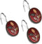Popular Bath Aubury Collection Shower Hooks, Burgundy