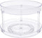 Amazon Basics 2 Tier Lazy Susan Turntable Organizer for Condiments, 12" Diameter,