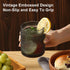 ZMOWIPDL Set 8,Grey 12 oz 15oz Vintage Hobnail Drinking Glasses of & Highball Glass Cups, Kitchen Drinkware