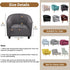 1 Barrel Chair Covers Slipcover, Piece High Stretch Club Chair Slipcover with Arms, Chair Slipcover Soft Armchair Sofa