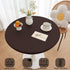 31 Inch (Coffee,31" Round Fitted PU Tablecloth with High Elastic Edge Dia Waterproof Oil Proof Table Cloth Anti-Scald