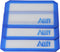 3 Non-stick Blue Silicone Mat Pads, Small Rectangle 5 x 4 Inch