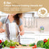 E-far Silicone Cooking Utensils Set, 7 Pcs Heat Resistant Kitchen Utensils with Stainless Steel Handle for Nonstick