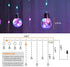 9.8 3.3 Color Changing Wishing Ball Curtain Lights, x FT RGB LED Fairy Light with Remote App Control, Music Sync Window