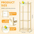 Hsenowi Stuffed Animal Storage Zoo Organizer Natural Pine Plushies Storage with Elastic Bands Vertical Wood Toy Holder