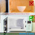 MMUGOOLER 11.3 9.0" 2.4" Microwave Easy Bacon Maker/Cooker with Lid, Safety, Quick and with No Mess, L x W x H- White