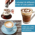 16Pcs Plastic Coffee Template Stencils for DIY Cappuccino Chocolate Latte Pad Art Mold Tools