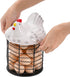 Hiceeden Metal Wire Chicken Egg Storage Basket, Decorative Fresh Egg Holder with Ceramic Chicken Design Lid, Portable