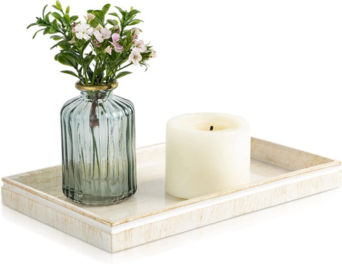 Creative Scents Rustic Luxe Decorative Coffee Table Tray - Decor Tray for