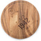 Ironwood Gourmet Engraved Multi-Use Circle Serving Board, 0.5 x 9 x 9 inches, 1942 Wine Barrel Design
