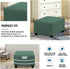 VIENLOVE Square Ottoman Slipcover Polyester Blend Folding Storage Stool Furniture Protector Stretch Ottoman Cover