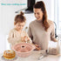 2 PCS 9.5 Inch Non-stick Silicone Cake Pans, Fluted Baking Molds for Cake, Jello, and Bread (Pink)