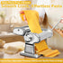 7 Settings 2-in-1 Pasta Maker with Thickness Roller, Cutter, Hand Crank and Table Clamp, Stainless Steel Manual Pasta