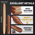 Walfos French Rolling Pin Set, Natural Wooden Baking Dough Rollers (8inch, 15.7inch) for Pizza, Pie, Pasta