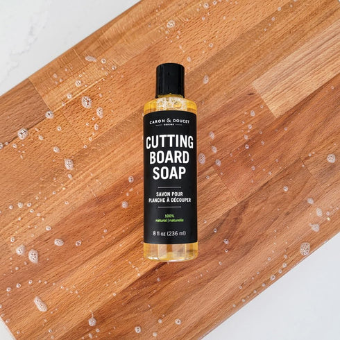CARON & DOUCET Cutting Board Cleaning Soap, 100% Plant-Based, Lightly Scented Rosemary & Lemongrass (8 oz)