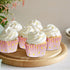 Funtery 300 Count Pink Cupcake Liners, Pink Gold Cupcake Wrappers for Baby Bridal Shower, Birthday Tea Party