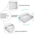 TeamFar Rectangular Cake Pans with Lids - 10.5’’ x 8’’ Stainless Steel Lasagna Brownie Pan