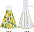 Boccsty Lemon Hanging Kitchen Towels, 2 Pieces Summer Lime Tree Branch Dish Cloth Tie Towels for Bathroom & Home