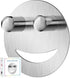 Yoshiky Stainless Steel Smiley Face Dish Sponge Holder, Silver Sink Caddy Organizer Storage