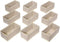 DIOMMELL 9 Pack Foldable Cloth Storage Box, Beige Fabric Baskets for Closet Organizer, Dresser Drawer Divider