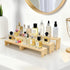 Varbonia Set 2 3-Tier 6 Pack) Wood Display Risers - x Rectangular Stands, Layered Aesthetic Shelves for Cupcakes
