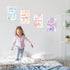 Unicorn Wall Decor Sign, Unicorn Rainbow Inspirational Wall Decor for Girls Room, Cute Rainbow Positive Words Hanging