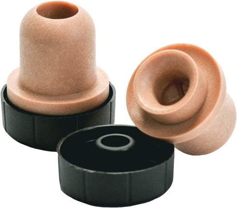 North Mountain Supply TCPS-12 Bar Top Tasting Corks - Synthetic Pour Spout with Plastic Tops, Pack of 12