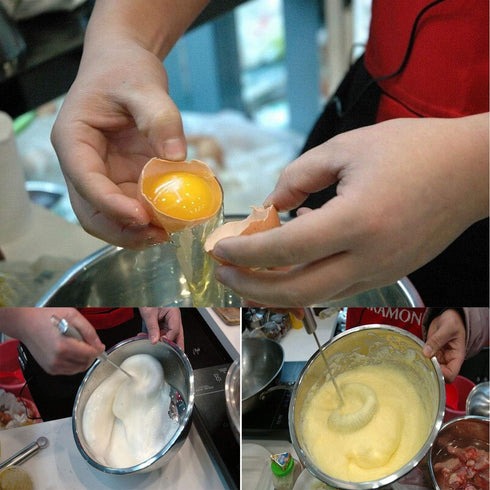 Egg Beater Stainless Surround Helix Spring Coil Whisk, Egg Frother, Milk and Blender Kitchen Utensils (Small)