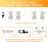 JMEXSUSS 2 Pack 100 LED Warm White Christmas Lights, 33ft Connectable Indoor Plug in, 8 Modes for Tree Wedding Party