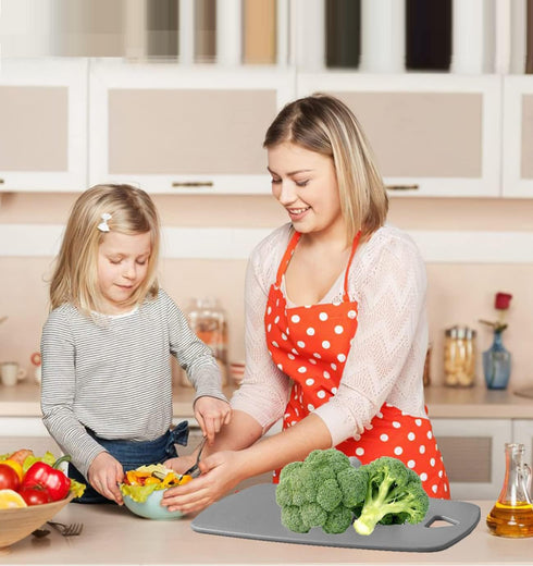 Cutting Boards for Kitchen, Plastic Cutting Board Set of 3, Thick Chopping Boards for Meat, Veggies, Fruits, Dishwasher