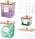 4 Pack Laundry Pods Container,Clear Dryer Sheet Holder & Laundry Room Organization