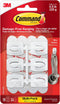 Command Damage Free Hanging Light Clips, 18 White Wall Hooks and 24 Command Strips