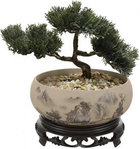 Water Lily Bowl Planter - Narcissus Bonsai Pot Ceramics Hydroponic Lotus Planter