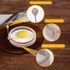 YOLCAR 4-Pack 4 Inch, Nordic Silicone Egg Rings, Non-Stick Egg Mold - Colorful
