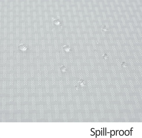 maxmill Rectangle Tablecloth, Weaved Texture Design, Water Resistant, Soft Table Cloth for Dining Room Decoration