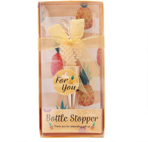 VIDACONTIGO 15 15) PCS Pineapple Wine Bottle Stoppers for Wine Bottles, Beach Party Favors, Baby Shower & Wedding