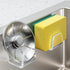 NiHome Clear Acrylic Kitchen Sink Sponge Holders 2PCS for Sponges, Dishcloths & More - Sleek Modern Look No-Drill Design with Efficient Drainage and Multipurpose Storage, Saves Space & Easy to Install