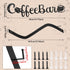 9 Peryiter Coffee Cup Holder Coffee Mug Wall Rack Mounted with Bar Shelf Curve Metal Cup Rack Wall Hanging Holder