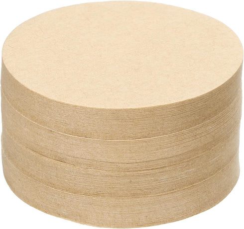 uxcell 600Pcs Coffee Filters, 58mm Disposable Round Paper Filter, Natural for Home Office Use, Pour Over Coffee Maker
