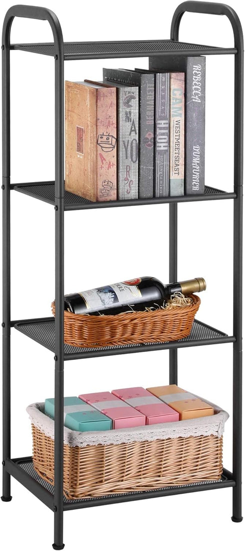 4 MAX Houser Storage Rack with Shelf,Industrial Style Extendable Plant Stand, Standing Shelf Units for Kitchen