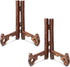 2 Pieces Wooden Display Stand - Plate Holder Wooden Easel for Display Plates Photos Home Birthday Party Decorations
