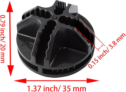 AUXBC 40PCS Closet Cube Connectors Plastic Storage Wire Cube Connectors ABS Connectors Organizer for Modular Storage
